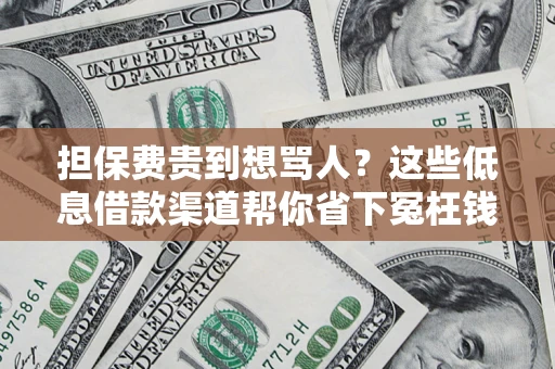 北京担保费贵到想骂人？这些低息借款渠道帮你省下冤枉钱