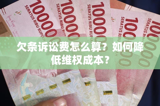 北京欠条诉讼费怎么算？如何降低维权成本？