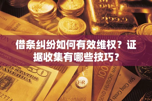 北京借条纠纷如何有效维权？证据收集有哪些技巧？