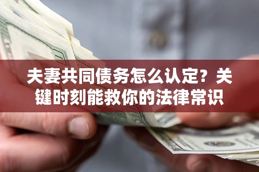 北京夫妻共同债务怎么认定？关键时刻能救你的法律常识